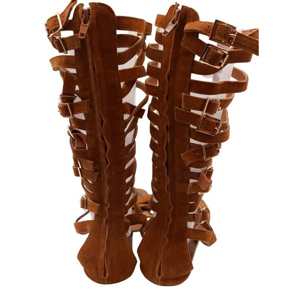 JEFFREY CAMPBELL X FREE PEOPLE Romana Suede Leather Gladiator Sandals 8.5 Boho
